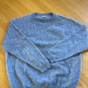 J. Crew Grey Brushes Cashmere Crewneck Sweater